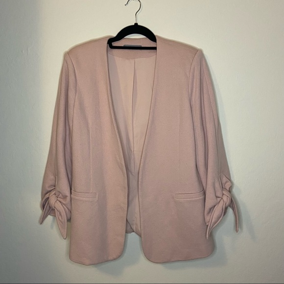 Olivia Moon Tie Sleeve Blazer - Picture 2 of 6